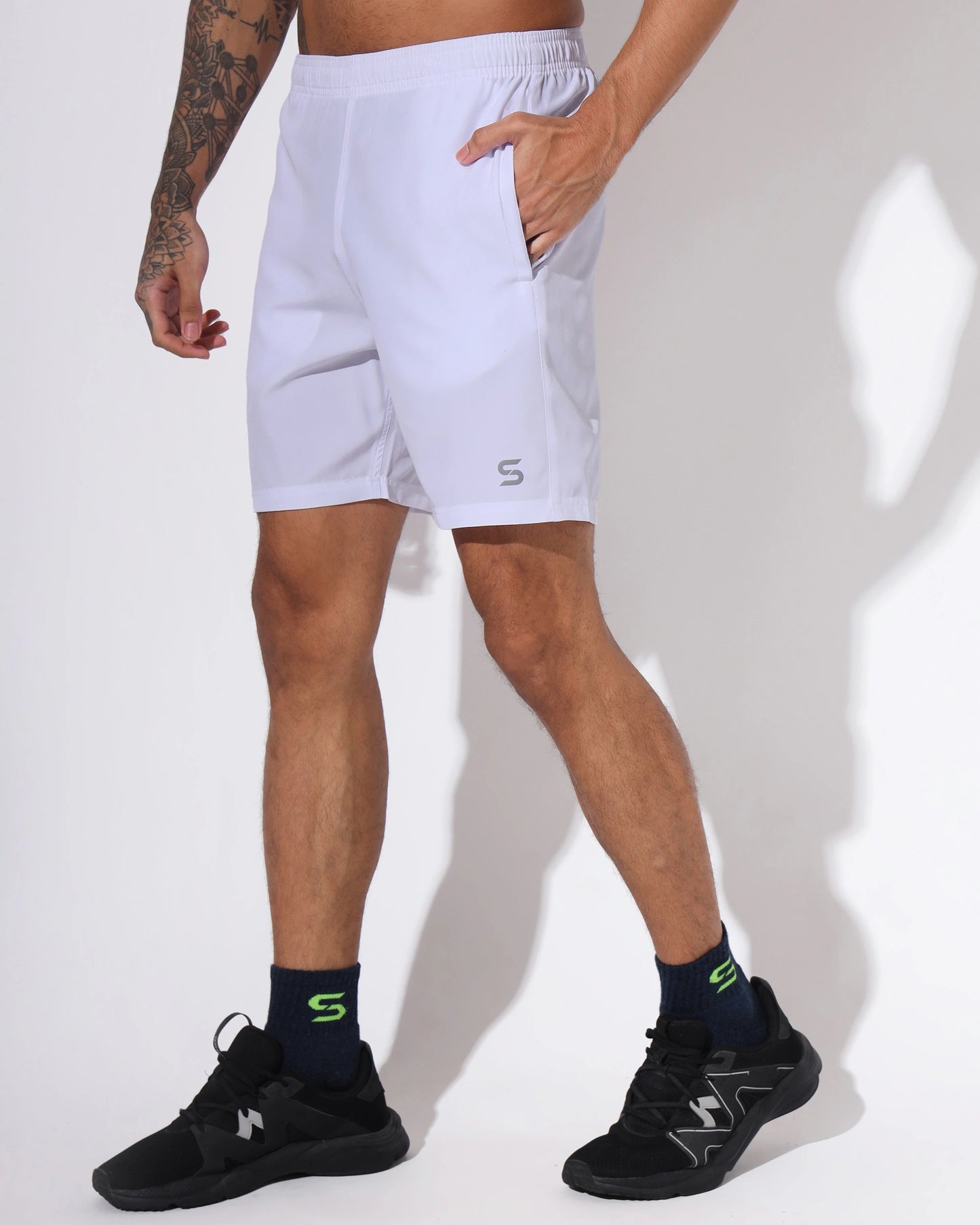 Impulse White Shorts