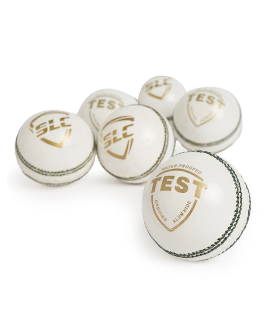 SLC Test 4 Cut Leather Ball (50 Overs) Set of 2 Ball