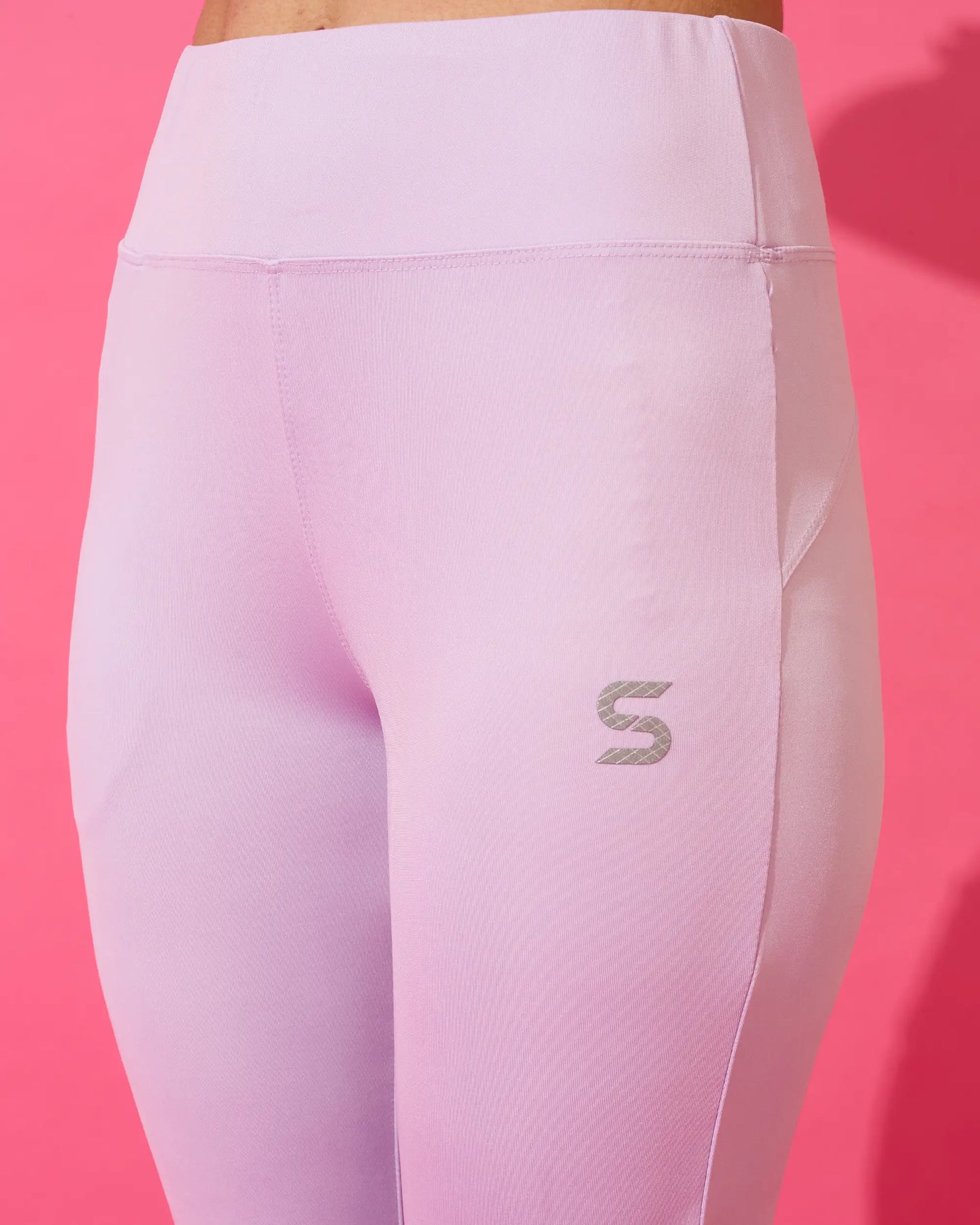 Blush Pink Active Flared Leggings