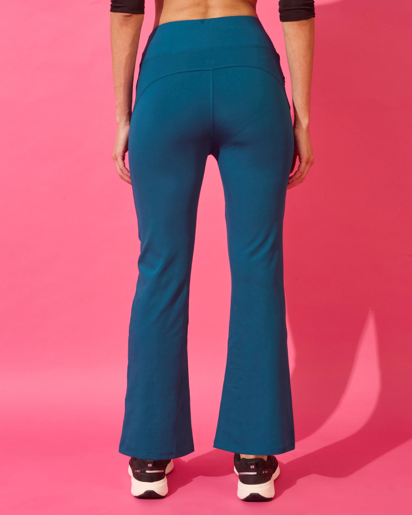 Midnight Teal Active Flared Leggings