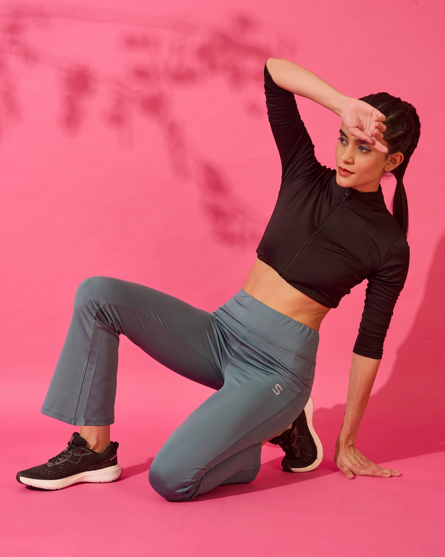 Storm Grey Active Flared Leggings