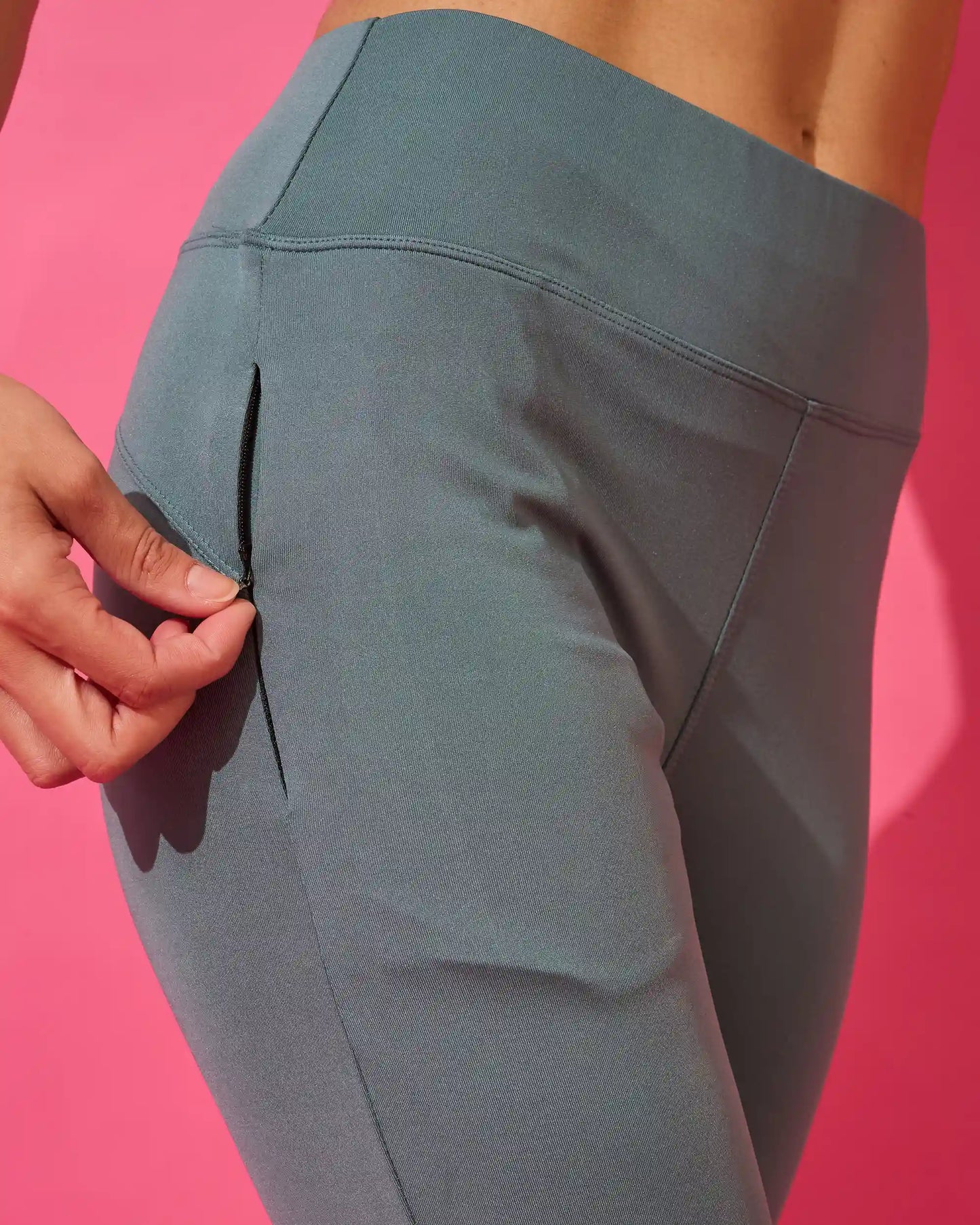 Storm Grey Active Flared Leggings