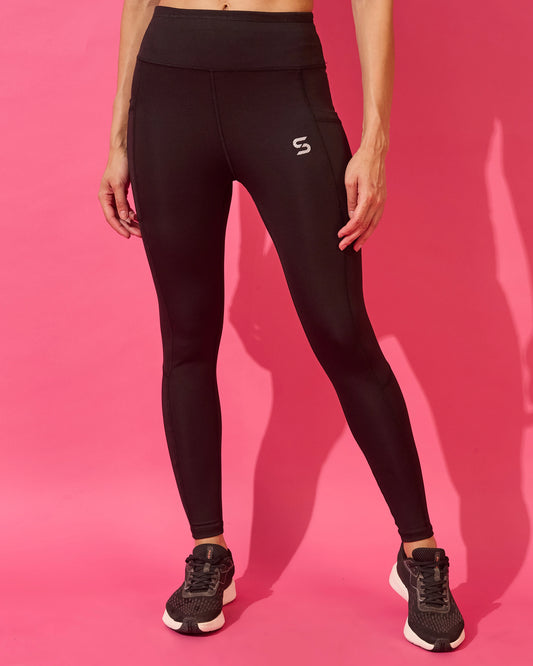 Jet Black Active Leggings
