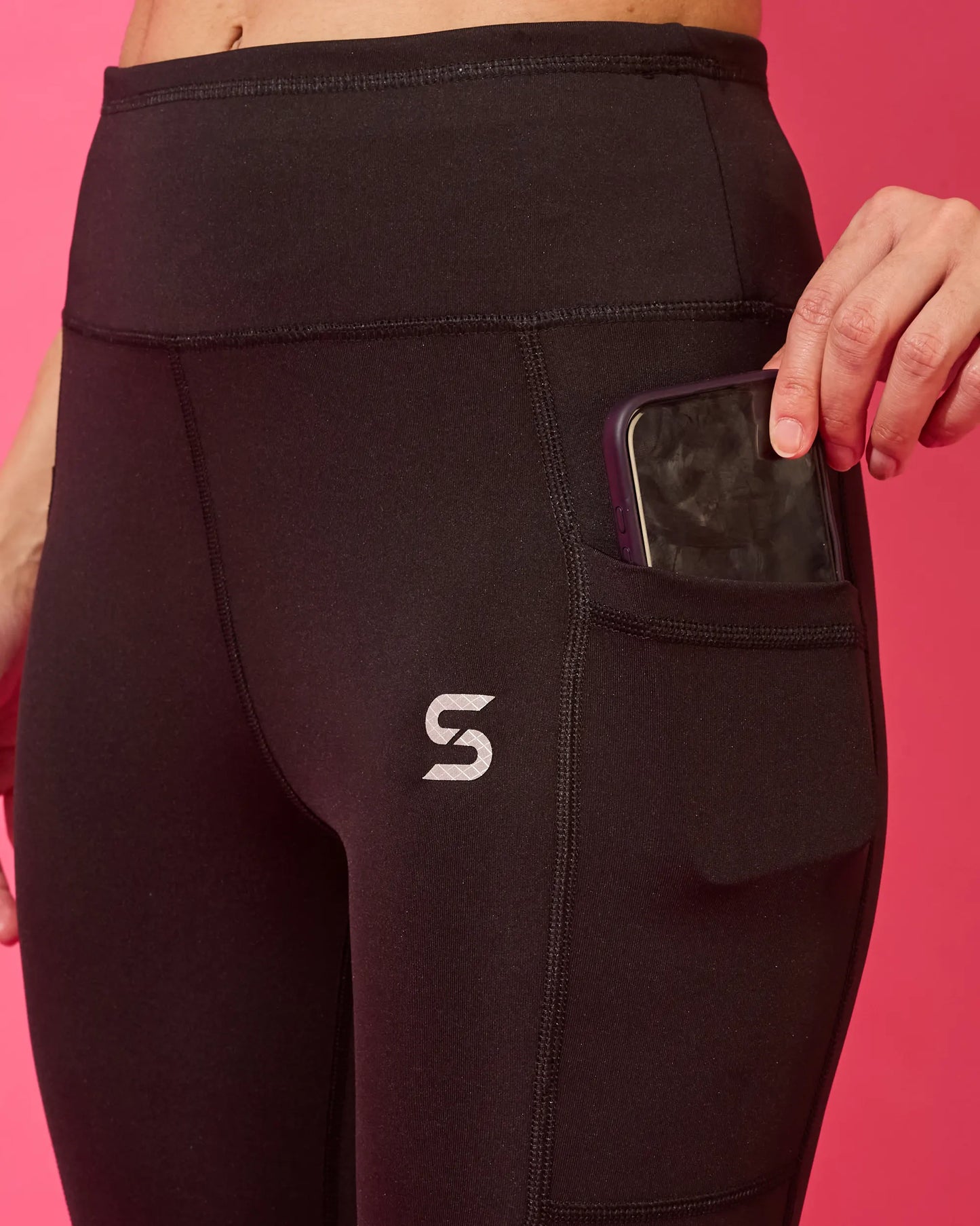 Jet Black Active Leggings