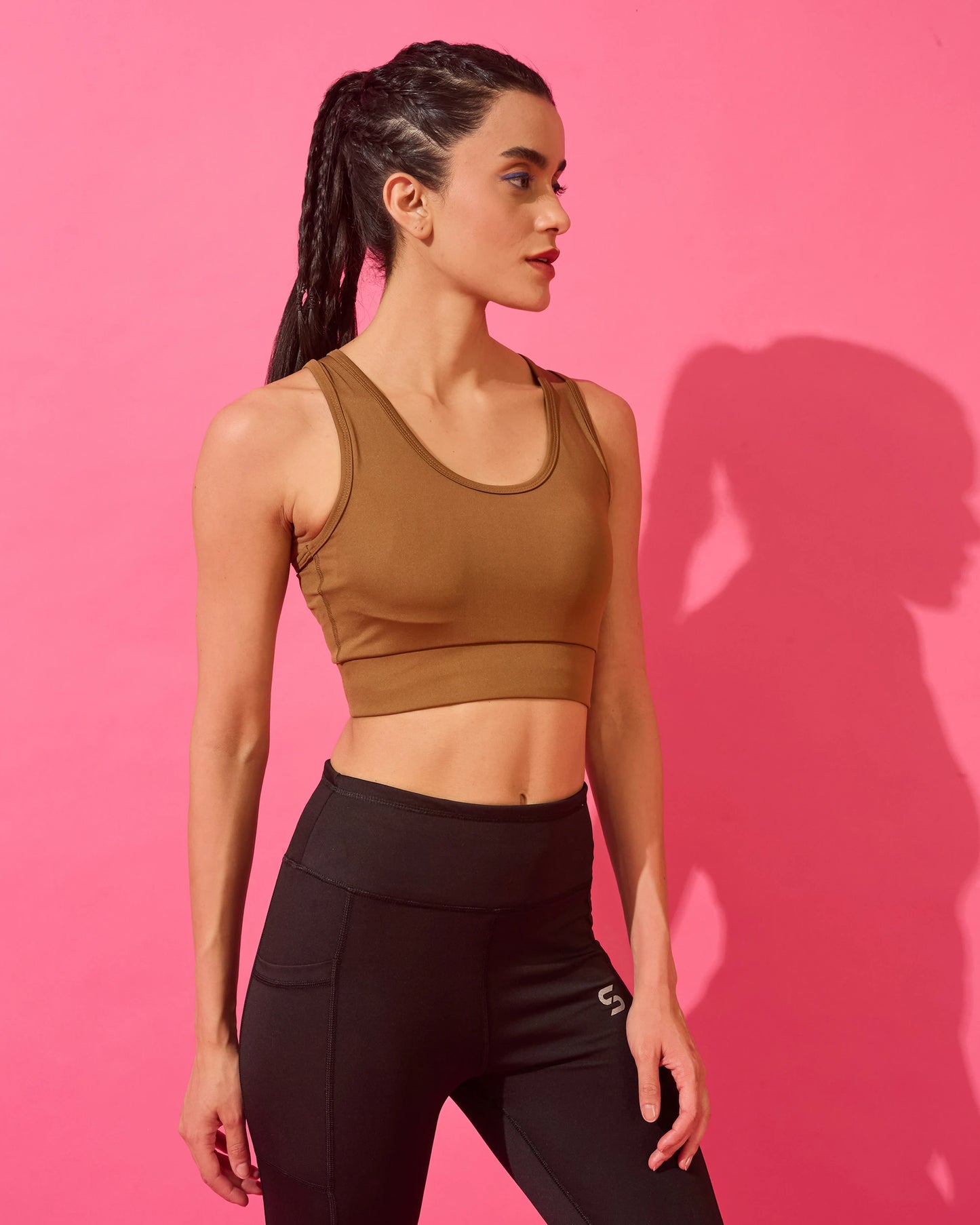 Warm Caramel Elevate Performance Sports Bra