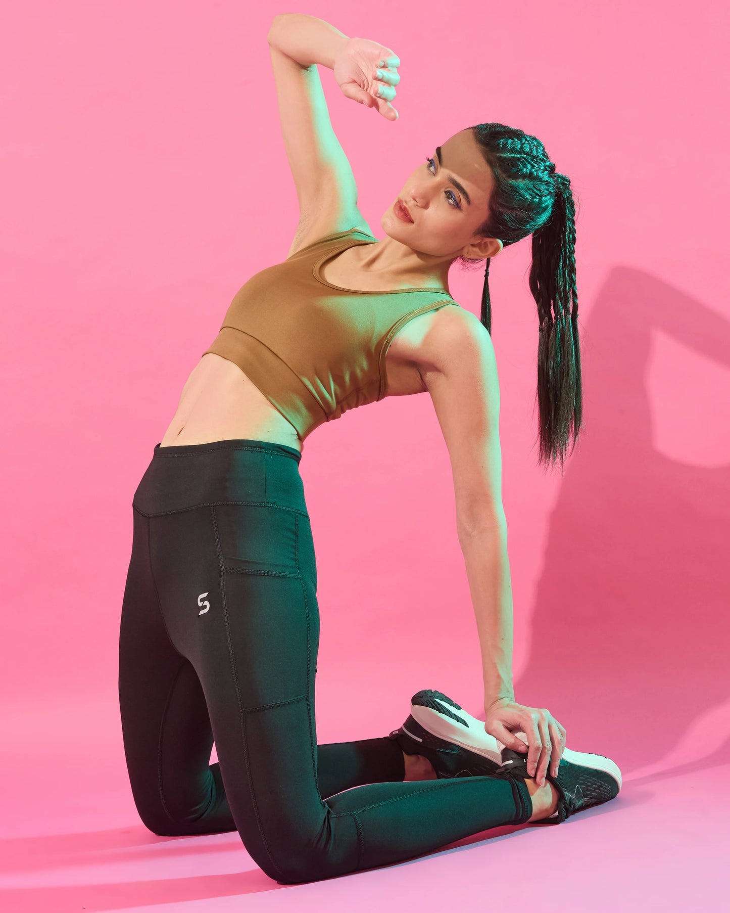 Warm Caramel Elevate Performance Sports Bra
