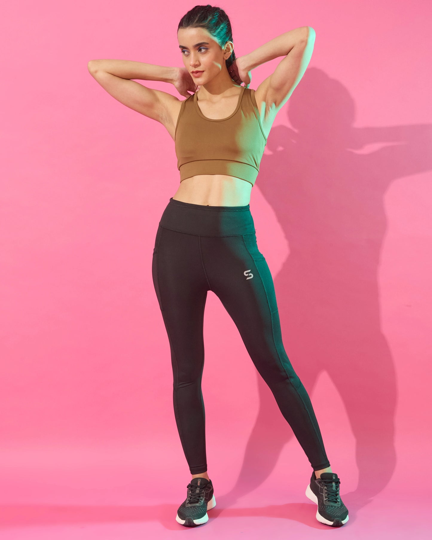 Warm Caramel Elevate Performance Sports Bra