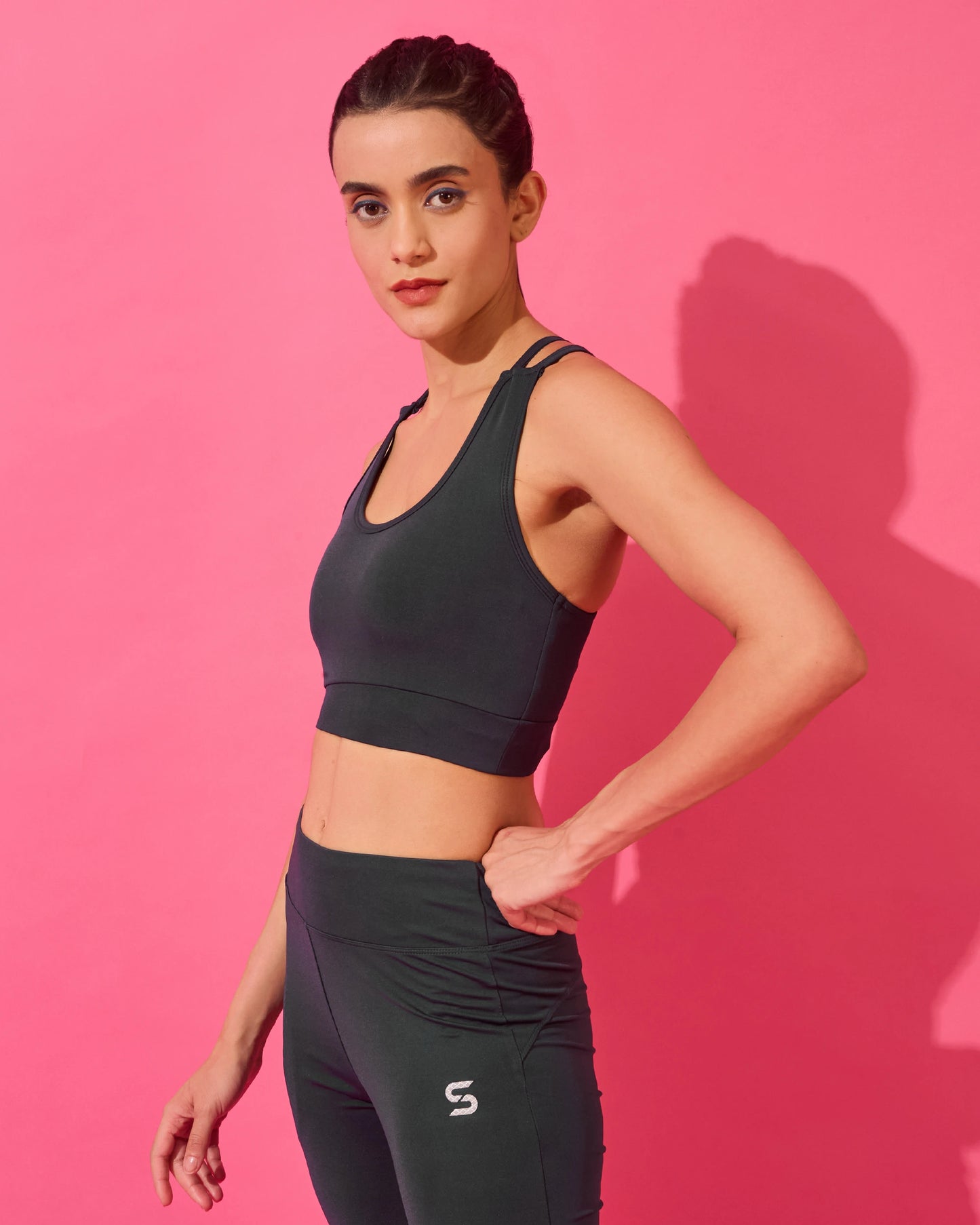 Deep Indigo Strappy Back Sports Bra