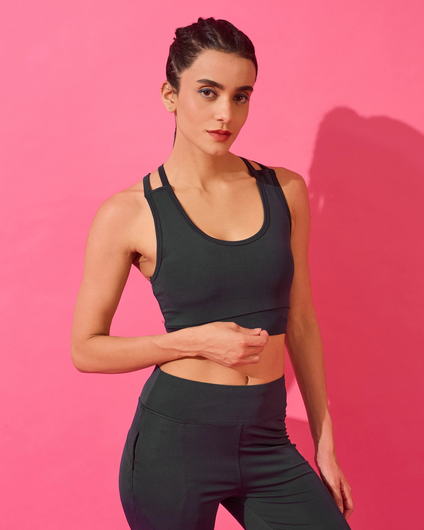 Deep Indigo Strappy Back Sports Bra