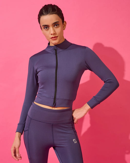 Twilight Purple Performance Zip-Up Jacket